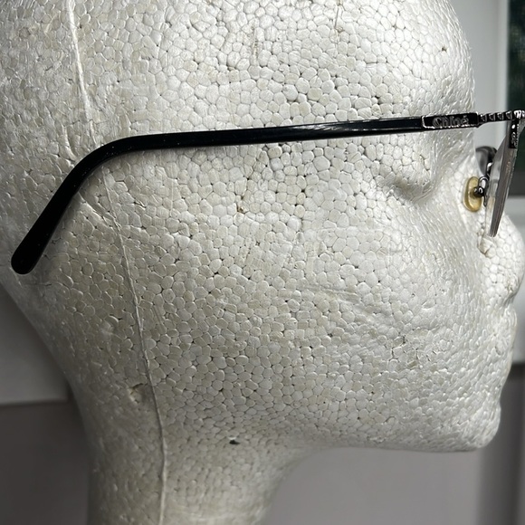 Chloe Ophthalmic Gunmetal Gray Metal Eyeglasses Frame - Picture 2 of 6